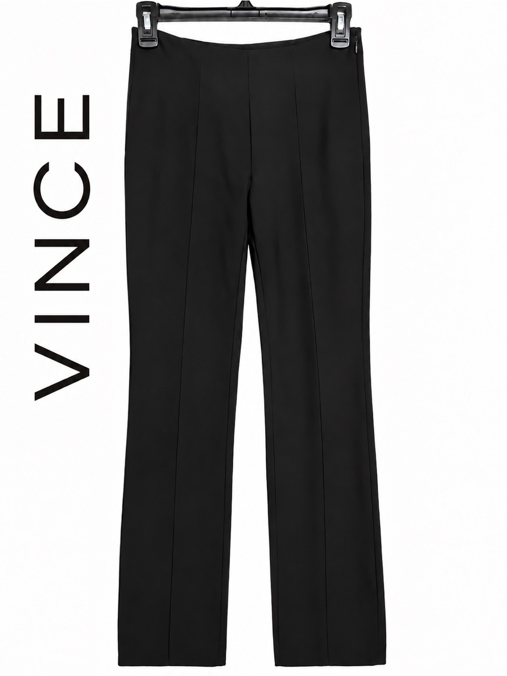 Vince Slim Fit Black Pants with center pleat seam - NWT - XS